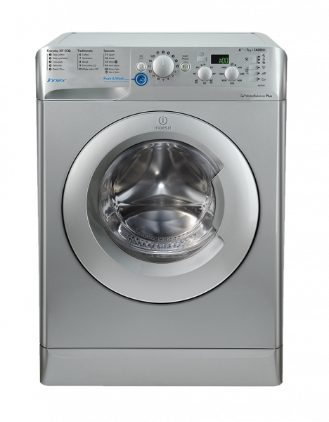 Indesit BWD71453S Silver 1400spin washing machine