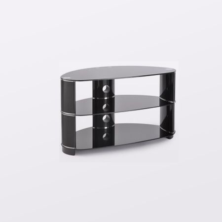 Ttap AVSL608850 850mm Black glass stand