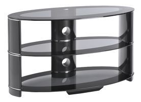 Ttap AVSL6071100 Contour 1100mm Black glass stand