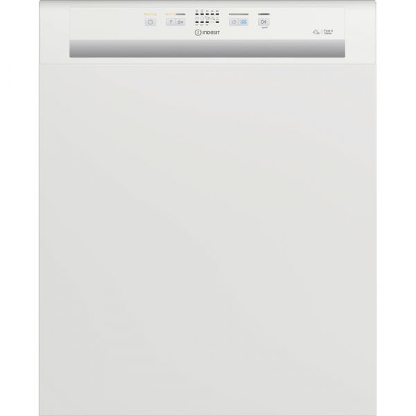 Indesit DBE2B19UK Semi-Integrated Dishwasher in white