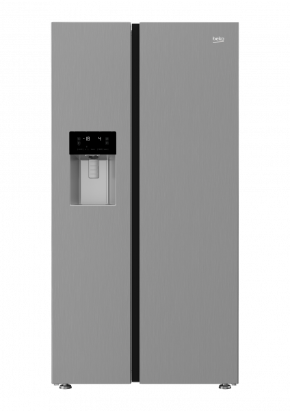 BEKO ASFP342PS AMERICAN FRIDGE FREEZER PLUMBED SILVER