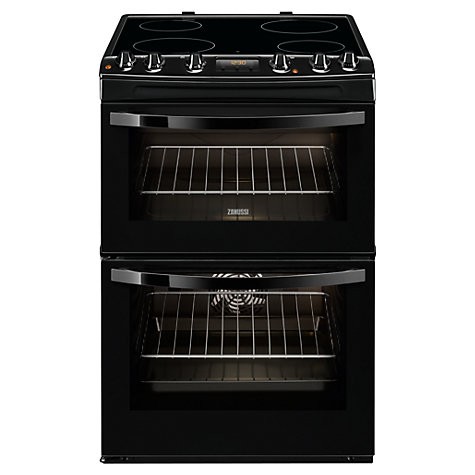Zanussi ZCV68300BA Cooker Double Oven Ceramic 60CM