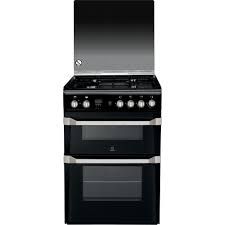 INDESIT ID60G2K 60CM DOUBLE OVEN GAS LPG COOKER BLACK