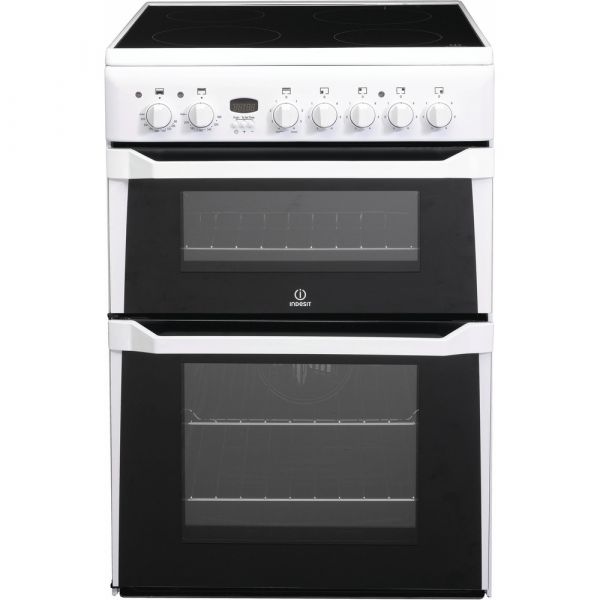 INDESIT ID60C2W 60CM CERAMIC COOKER WHITE