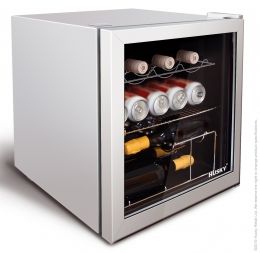 HUSKY HU281 DRINKS FRIDGE SILVER