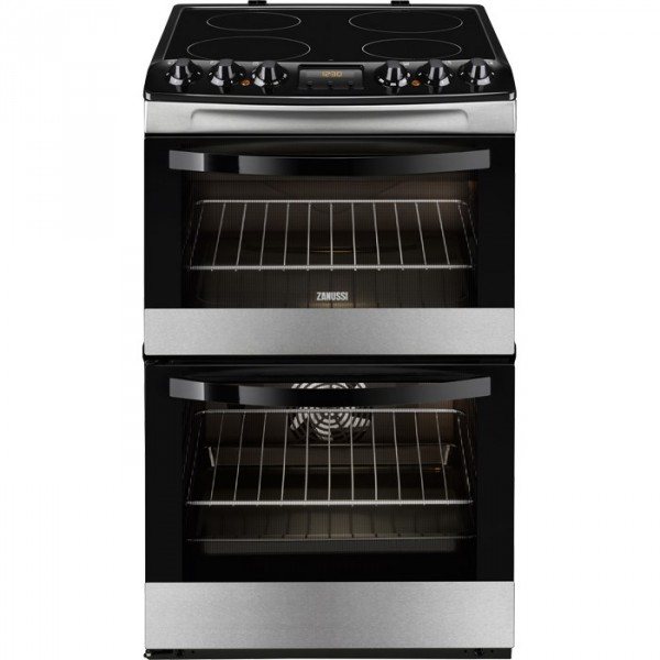 Zanussi ZCV48300XA Cooker Double Oven Ceramic 55cm