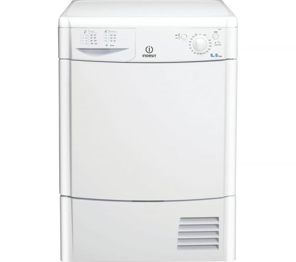 INDESIT IDC8T3B 8KG CONDENSER TUMBLE DRYER