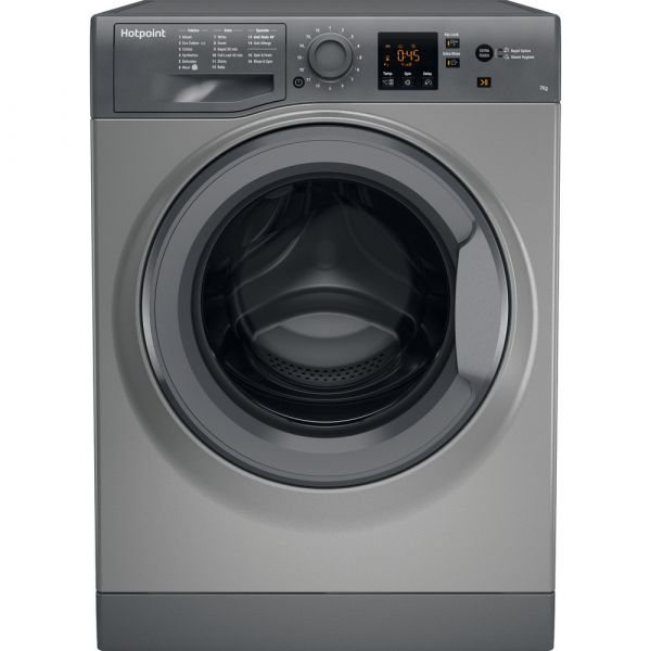 HOTPOINT NSWF743GG 7KG 1400 SPIN A+ GRAPHITE