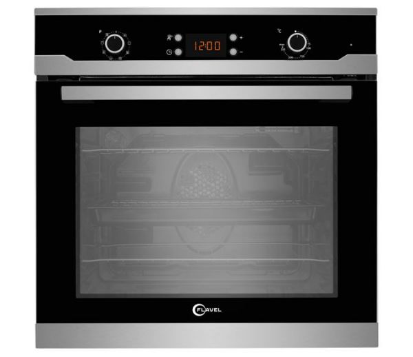 FLAVEL FLS65FX 60CM SINGLE OVEN 66 LITRE MULTI FUNCTION STEEL
