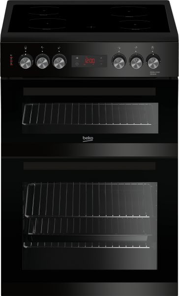 BEKO KDC653K 60cm Cooker Double Oven Black
