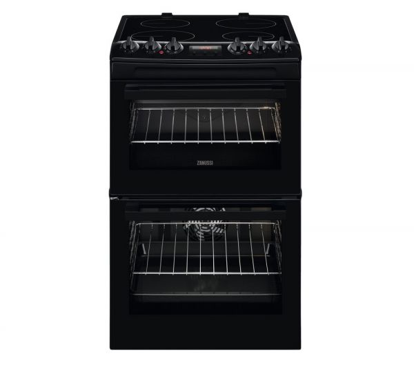 ZANUSSI ZCV46250BA 55CM CERAMIC COOKER BLACK
