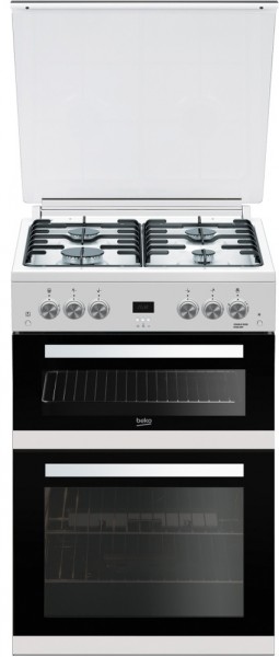Beko EDG6L33W Cooker Double Oven Gas 60cm