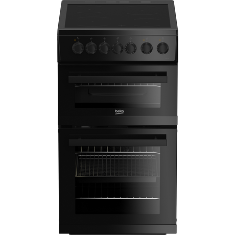BEKO EDVC503B 50CM CERAMIC DOUBLE OVEN BLACK
