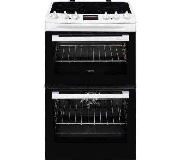 ZANUSSI ZCV46250WA 55CM CERAMIC COOKER WHITE