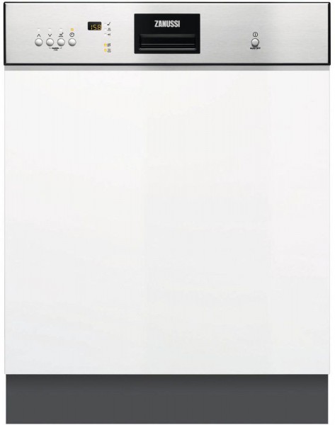 Zanussi ZDI26022XA 13 Place Setting Semi Integrated Dishwasher | Stainless Steel