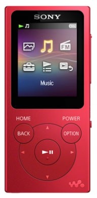 Sony NW-E394 8GB MP3 Player in colourful design with rich Bass sound | Red