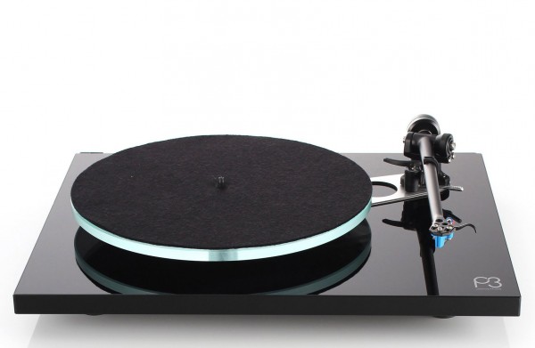 Rega Planar 3 Turntable & Elys 2 Cartridge Factory Fitted | Gloss Black