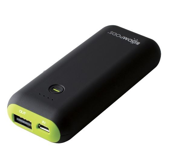 Powerboom PB5 5000mAh Power Bank | Black/Green