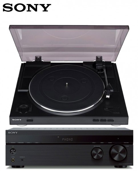 Sony STRDH190 Stereo Receiver & Sony PSLX300USB Turntable Package