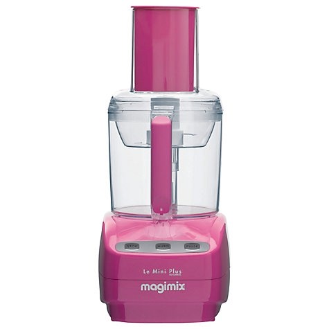 Le Mini Plus Food Processor with BlenderMix in Pink