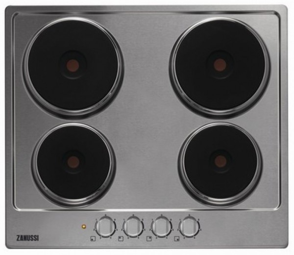 Zanussi ZEE6940FXA 60cm Solid Plate Hob | Stainless Steel