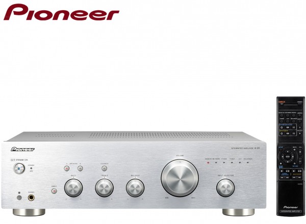 Pioneer A-20 Stereo Amplifier with Direct Energy Design and Aluminium Panels | Silver