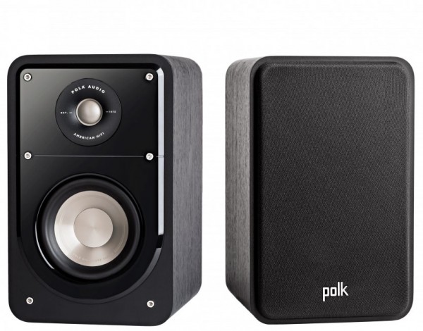 Polk S15 Signature Series American HiFi Home Theatre Bookshelf Speakers Pair | Black