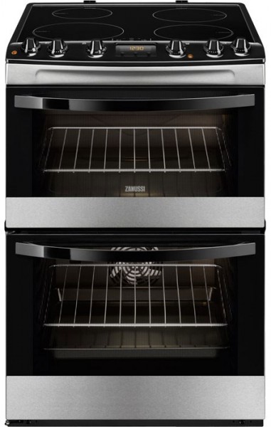 Zanussi ZCI68300XA 60cm Wide, Double Cavity Cooker with Induction Hob | Stainless Steel