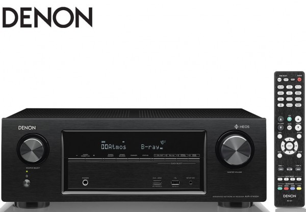 Denon AVR-X1400H 7.2 channel AV Receiver with built-in HEOS technology | Black