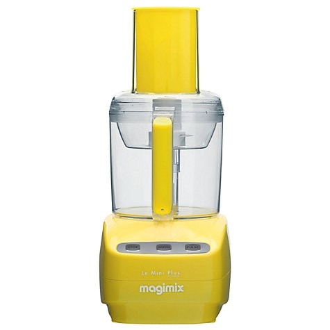 Le Mini Plus Food Processor with BlenderMix in Yellow