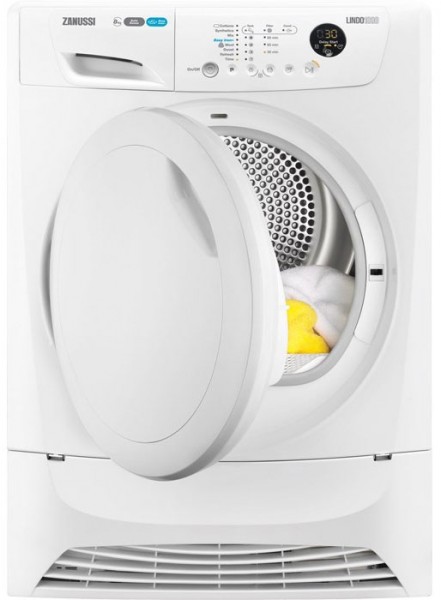 Zanussi ZDH8333PZ 8Kg 'A+' Energy Rated Heat Pump Condensor Dryer | White