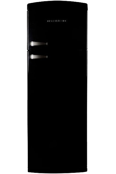 NordMende RET348BLA+ Freestanding Retro Fridge Freezer | Black