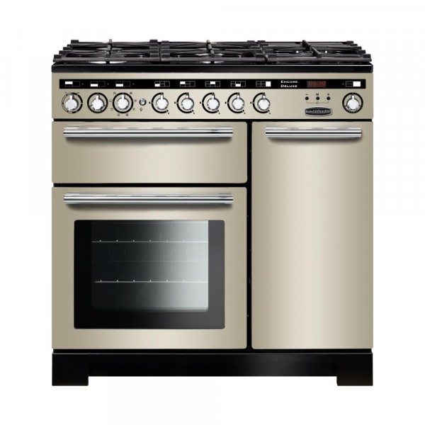 Rangemaster Encore Deluxe 90DF Ivory 117200 Dual Fuel Range Cooker