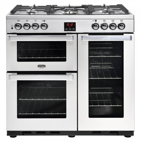 Belling Cookcentre 90Dft SS Professional Dual Fuel Range Cooker