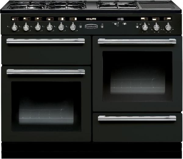 Rangemaster Hi Lite 110DF Black 102120 Dual Fuel Range Cooker