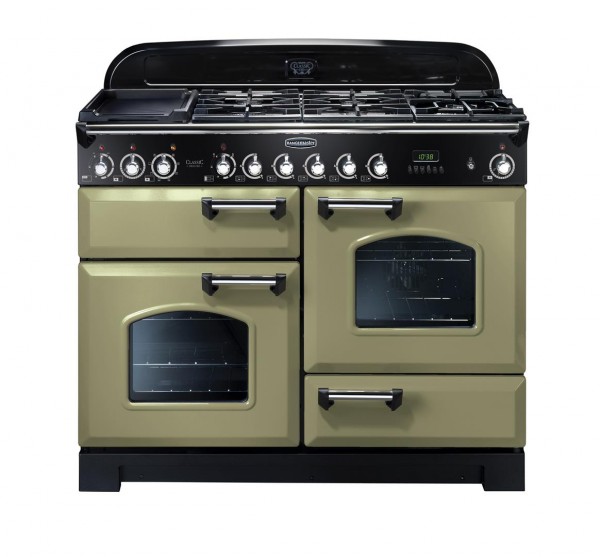 Rangemaster Classic Deluxe 110DF Green 112890 Dual Fuel Range Cooker