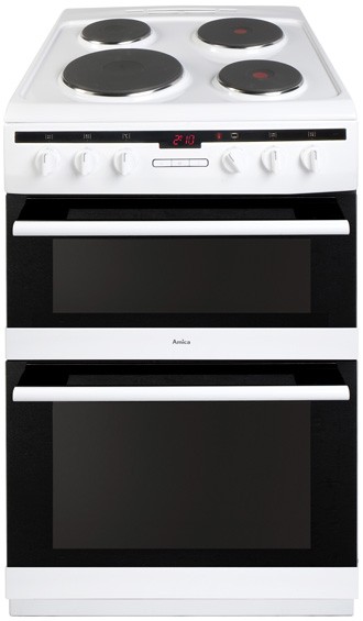 Amica 608DEE2TAW Whi Electric Cooker