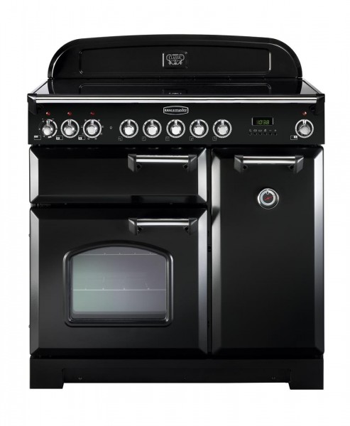 Rangemaster Classic Deluxe 90CER Black 81630 Electric Range Cooker