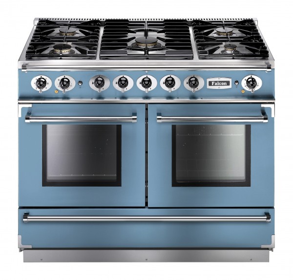 Falcon Continental 1092 DF China Blue Nickel 79540 Dual Fuel Range Cooker