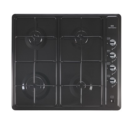 New World NWGHU601 BLK Gas Hob