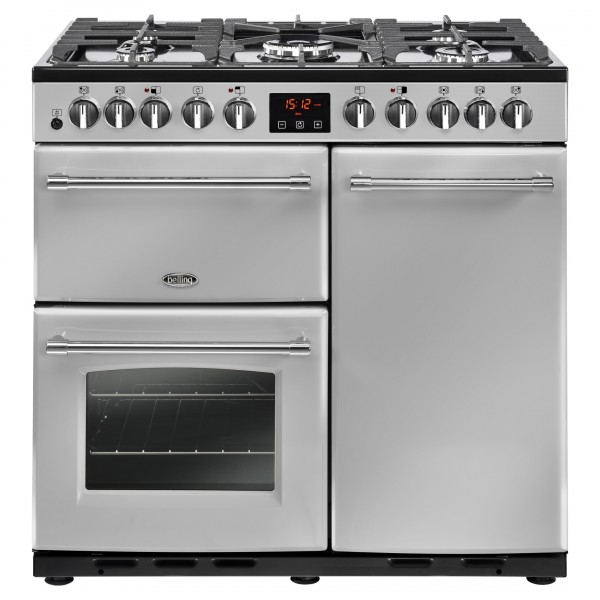 Belling Appliances Ltd Farmhouse DX 90dft Silver Dual Fuel Range Cooker
