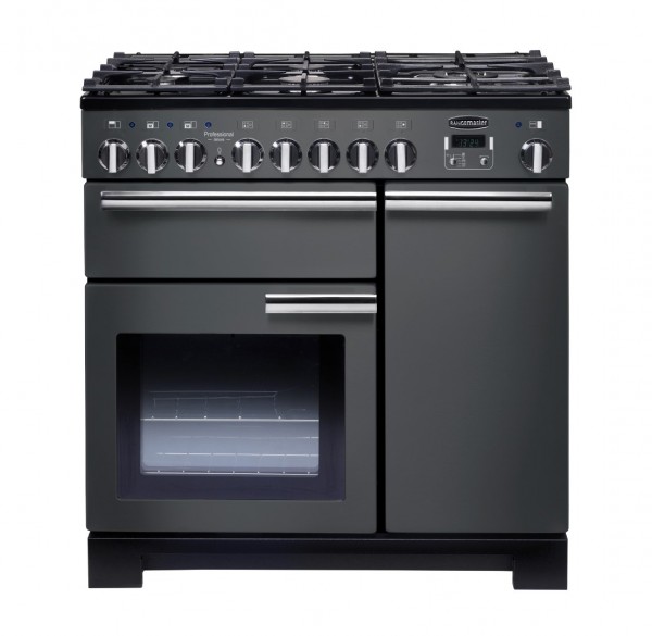 Rangemaster Professional Deluxe 90DF Slate 105950 Dual Fuel Range Cooker