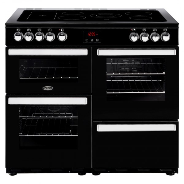 Belling Cookcentre 100E Blk Electric Range Cooker