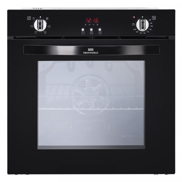 New World NW602FP BLK Single Oven Electric