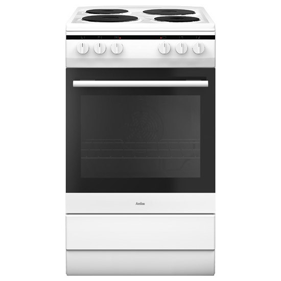 Amica 508EE1W Whi Electric Cooker