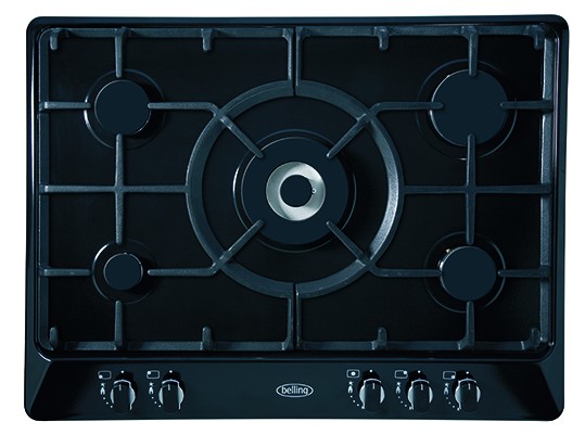 Belling Appliances Ltd GHU70TGC LPG Blk Gas Hob