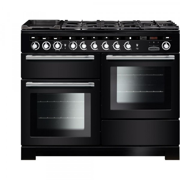 Rangemaster Encore Deluxe 110DF Black 117260 Dual Fuel Range Cooker