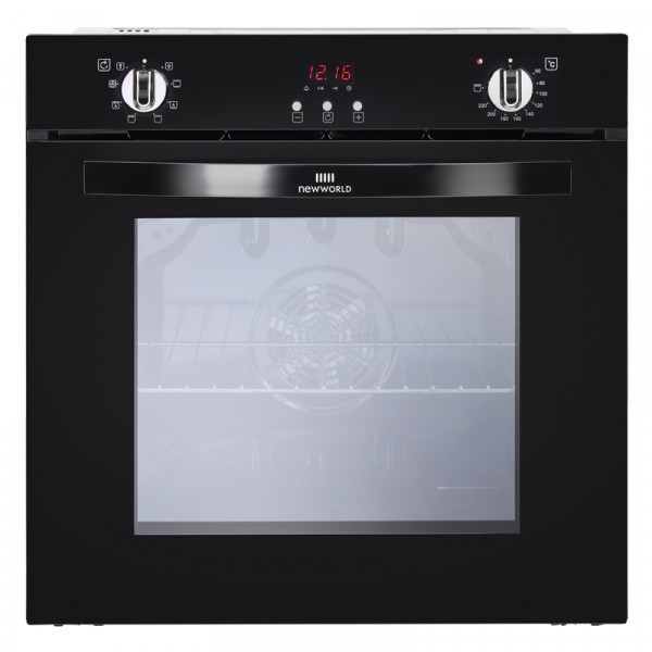 New World NW602MF BLK Single Oven Electric