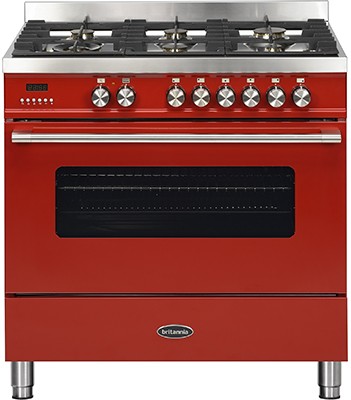 Britannia RC-9SG-DE-RED Dual Fuel Range Cooker