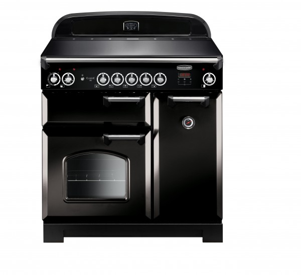 Rangemaster Classic 90IND Black Chrome 116940 Electric Range Cooker